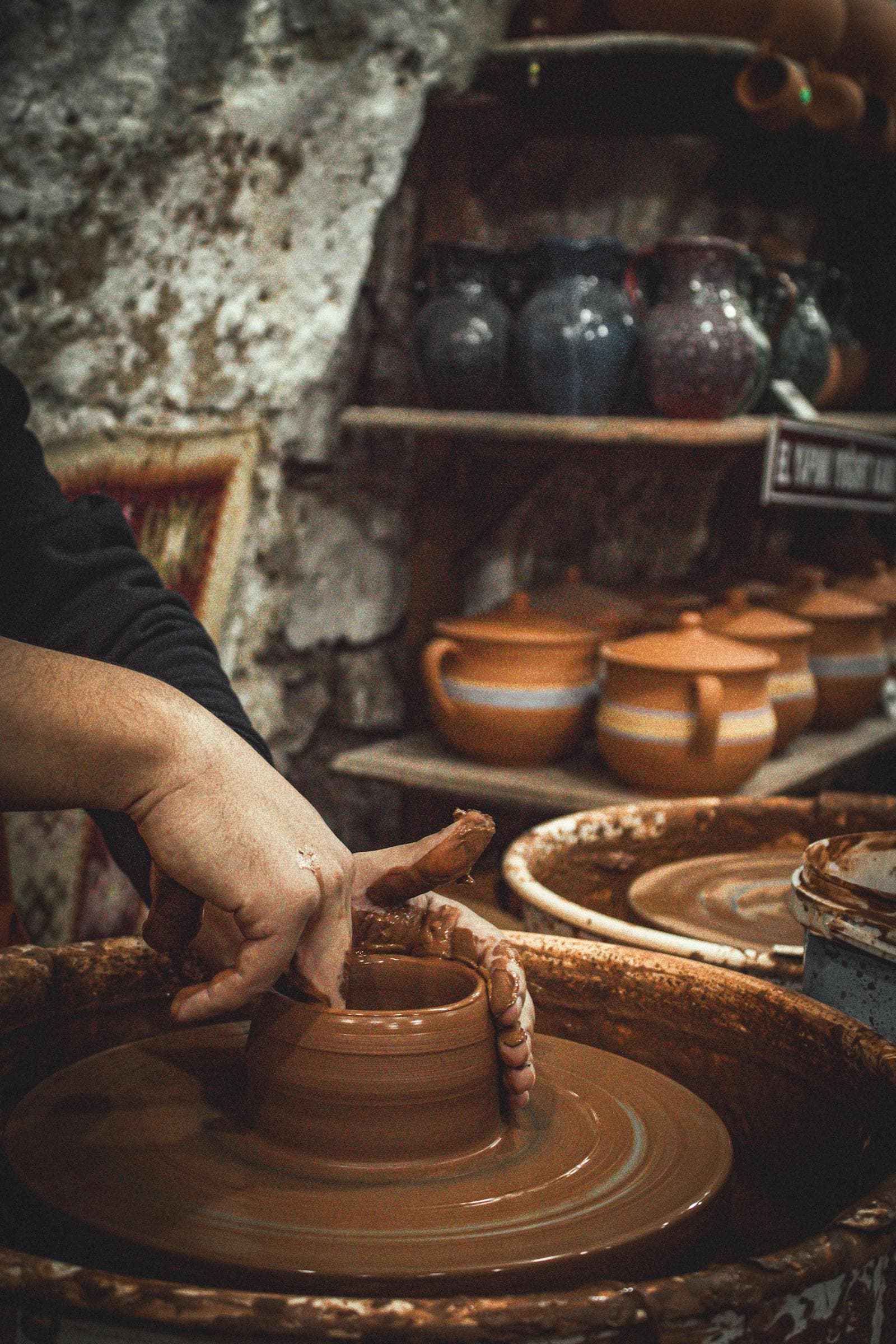 Pieces waiting to be fired